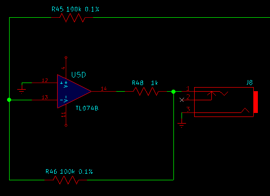 Basic inverting op amp circuit